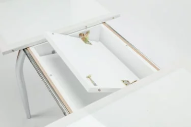 Стол обеденный Аспен КЗ(6195) белый,крокодил супер белый