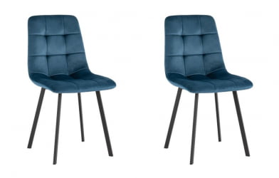 Стул Chilly велюр сине-зеленый 2 шт. комплект