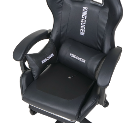 Кресло 1206 KINGQUEEN цвет черный с массажем 1206-black-mass