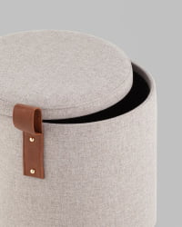 Пуф с ящиком Эркки XS серый