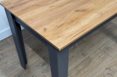 Раздвижной стол Цезарь дуб крафт золотой/графит