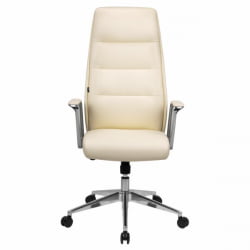 Кресло руководителя BRABIX PREMIUM Adept EX-752, синхромеханизм, алюминий, экокожа, бежевое