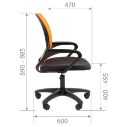 Кресло оператора CHAIRMAN 696 LT N Черный