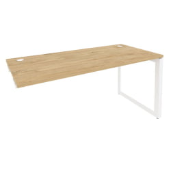Стол-приставка на О-образном м/к к опорным элементам ONIX O.MO-SPR-4.7 Тиквуд Светлый/Белый