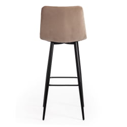 Стул барный CHILLY (mod.7095б) ткань/металл, 53х44х104 см, высота до сиденья 76 см, бежевый barkhat 5/черный