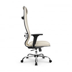 Кресло руководителя Мetta L 1m 50M/2D Infinity Easy Clean (MPES) Комплект 5 Молочное