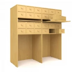 Шкаф картотечный 2-секционный АЛц.ШдК-24