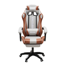 Кресло 907 KINGQUEEN, замша, цвет светло-серый с массажем, арт 907-LGrey