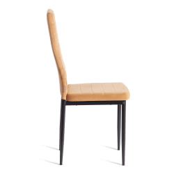 Стул Еасй (мод. ДЖСC02-1) металл, флок, 41 х 52 х 96 см, бровн (золотисто - коричневый) ХЛР12 / черный / Easy (mod. JSC02-1) brown HLR12