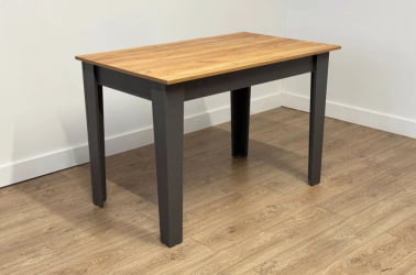 Раздвижной стол Цезарь дуб крафт золотой/графит