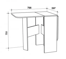 Стол обеденный Мечта Дуб Млечный
