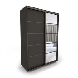 Шкаф-купе в коридор Акцент-Квадро Д 1000х600  Венге/Бронза