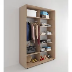 Бельевой шкаф Акцент-Лайт 3 1000х600 Дуб молочный