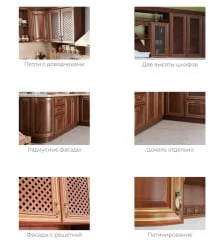 Кухонный гарнитур Кантри №08 Ноче Таволато