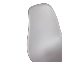 Стул CINDY (EAMES) (mod. 1801) дерево бук/металл/сиденье пластик, 45x51x82 см, Light grey (светло-серый)