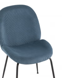 Стул Beetle велюр Голубой