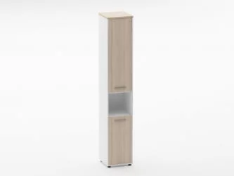 Шкаф 5 узкий закрытый, с нишей Deka 10.23.15Пр Туя/Белый