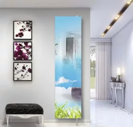 Шкаф с зеркалом Драйв Шелф Арт (левый) Беленый дуб