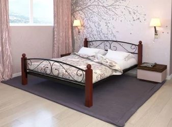 Кровать Вероника Lux plus 1400х2000 Желтая