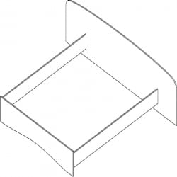 Кровать Проспект Гм.КРО-22 бук светлый