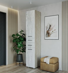 Шкаф-пенал Пайн ПП 3 Дуб Ривьера Бетон Пайн