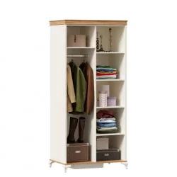 Корпус шкафа двухстворчатого Вилладжио ЛД 680.080.000 Алебастр/Дуб золотой