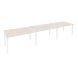 Стол переговорный (3 столешницы) ONIX O.MP-PRG-3.3 Денвер Светлый/Белый