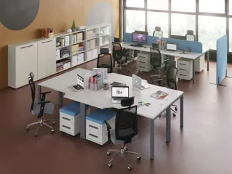 Бенч-система две столешницы New Line NLN36318324 Дуб шамони светлый