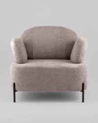 Кресло Кэнди ткань с подлокотниками букле капучино