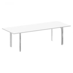 Стол переговорный на П-образном м/к ONIX DIRECT LUX M-O.MP-PRG-25 Белый бриллиант