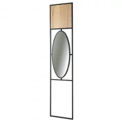 Панель для прихожей с зеркалом Loft Дуб Натур