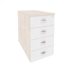 Тумба приставная / опорная ONIX O.TPO-1.8 Денвер Светлый/Белый