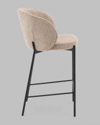 Стул полубарный Тисдейл букле бежевый