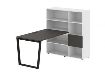 Рабочая станция EDIS EVRST 1213 Мокко Черный Белый