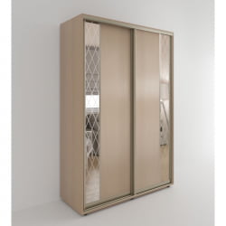 Шкаф-купе 2-х дверный Акцент-Вера ДР 1600х600 Дуб молочный