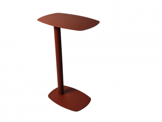 Журнальный столик Eanna L металл красный