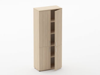 Шкаф высокий закрытый Глассй 6.19.131 Бук светлый / Glassy