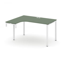 Стол-надставка на опорную тумбу (левый) CONCEPT CN.OSAN-001(L) Сандал Янтарный Белый