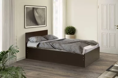 Кровать 180 на 200 на уголках №4 1800*2000 Ясень Анкор темный