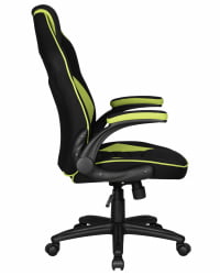 Кресло игровое DOBRIN RICK (черно-светло-зеленый)
