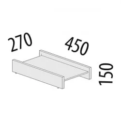 Тумба под системный блок Альфа 63.24 Дуб кобург