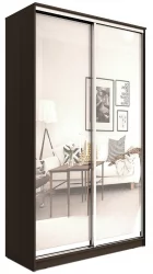 Двустворчатый гардеробный шкаф Хит-23-14-55 Аруба Венге