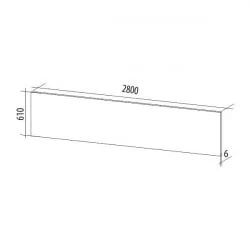 Стеновая панель высокоглянцевая СП 15 Оливия