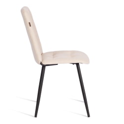 Стул обеденный Asti флок , 47х54х86, молочный, 4