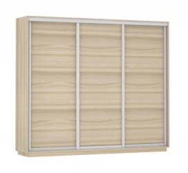 Шкаф-купе трехдверный Экспресс Трио Элемент 2400х2200х Ясень шимо светлый / 2400х2200h
