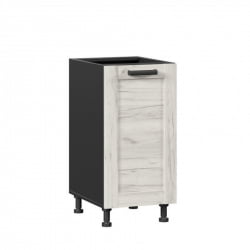 Тумба кухонная 400 Винченца ЛД 234.020.000.049 Черный Дуб Крафт белый