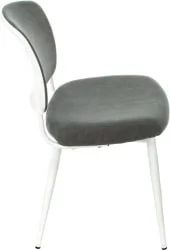 Стул для кухни Бюрократ КФ-8В вхите Серый / KF-8W white