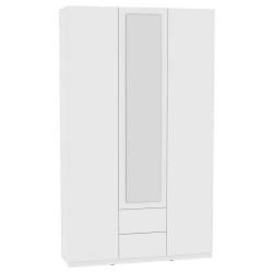 Шкаф распашный R-230х135х60-2-PO-M(Белый)