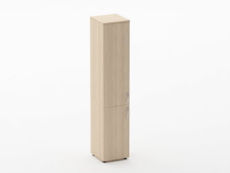 Шкаф высокий закрытый Glassy 6.19.13Л Дуб молочный