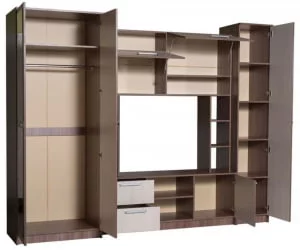 Гостиная Флора Ясень Шимо тёмный светлый